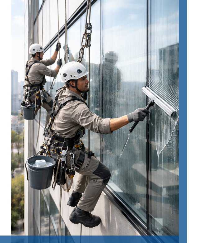 Мойка окон альпинистами в Северске от 4678 р. | ВЫСОТНИК-Свк