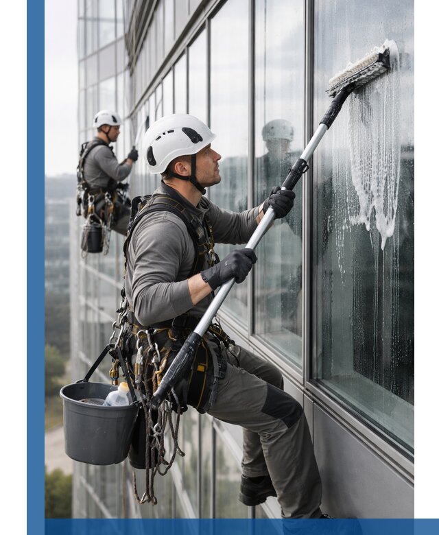 Высотная мойка сплошного остекления с выездом в Северске