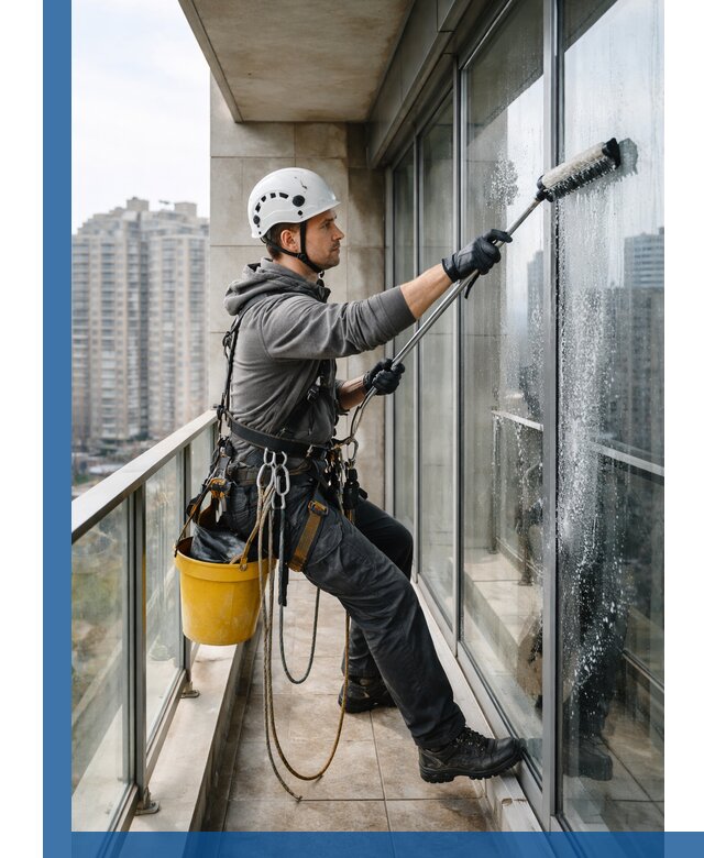 Профессиональная мойка балконного остекления в Северске