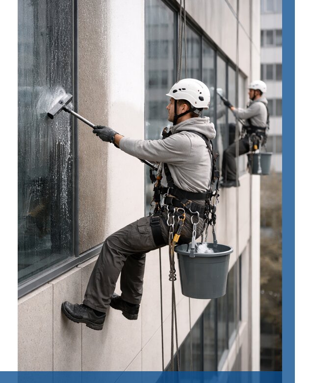 Мойка фасадов зданий в Северске под ключ от 364 р. | ВЫСОТНИК-Свк