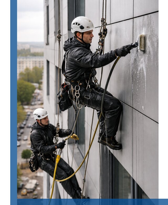 Профессиональная мойка фасада из композита в Северске