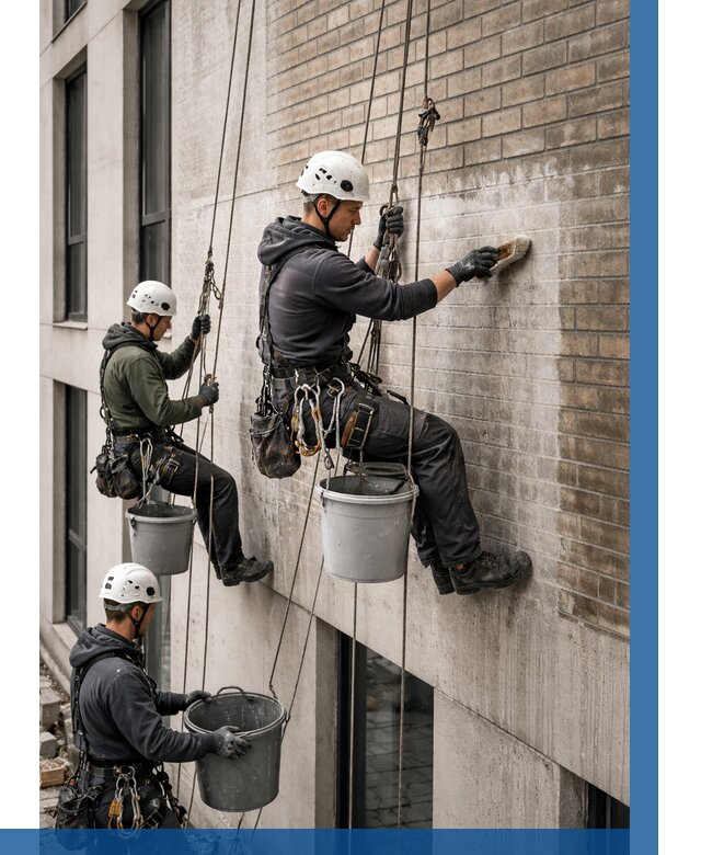 Удаление высолов с фасада в Северске от 260 р. | ВЫСОТНИК-Свк