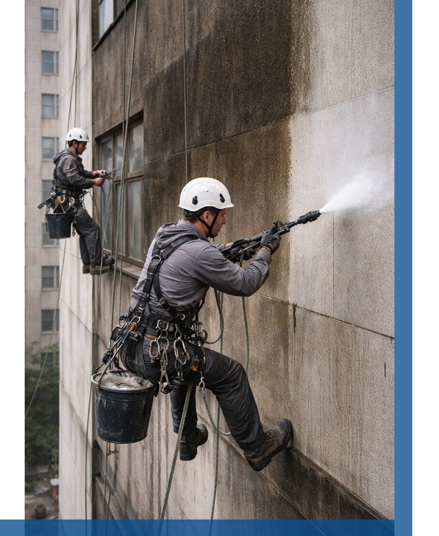 Очистка фасада от копоти в Северске от 260 р. | ВЫСОТНИК-Свк