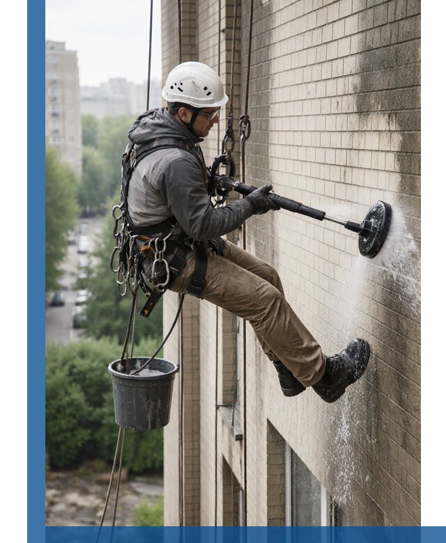 Очистка фасада от копоти в Северске профессионально и безопасно