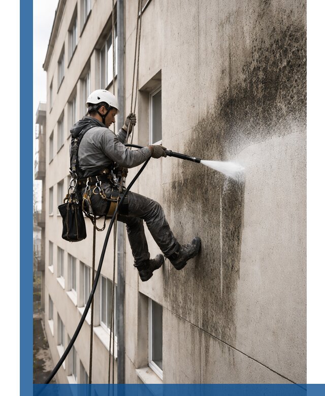 Профессиональная очистка фасадов от плесени в Северске