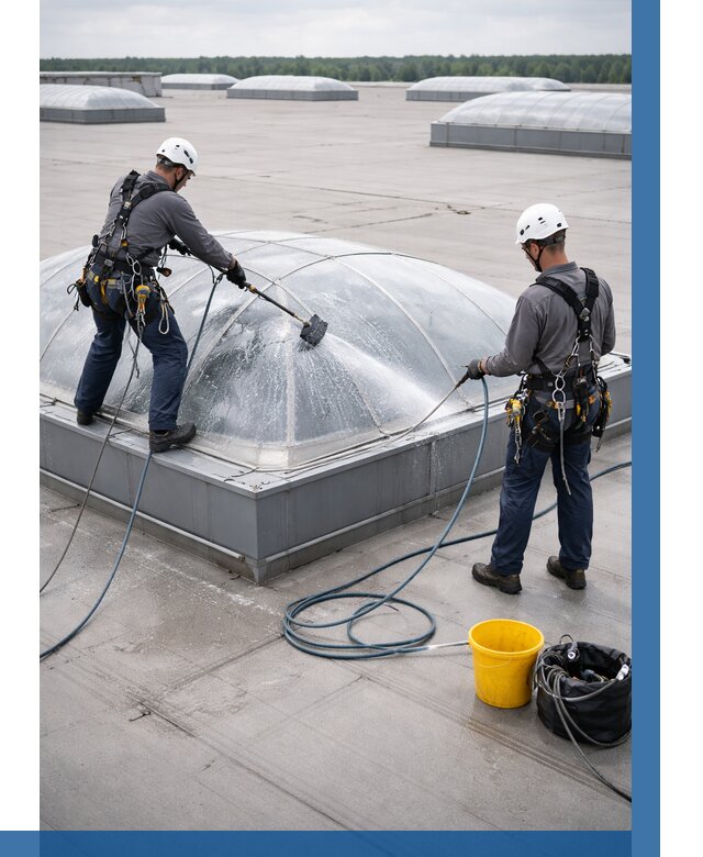 Мойка зенитных фонарей в Северске, заказать от 4678 р. | ВЫСОТНИК-Свк