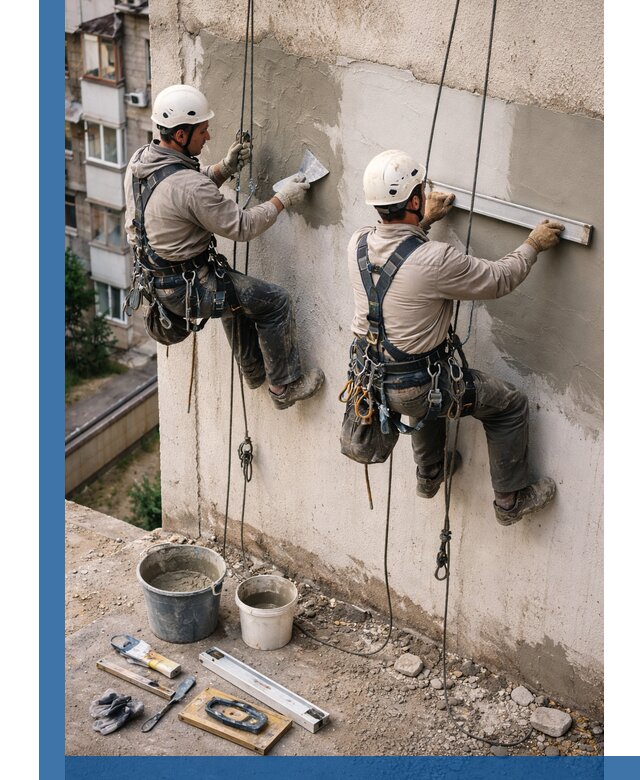 Комплексный ремонт штукатурного фасада с гарантией в Северске