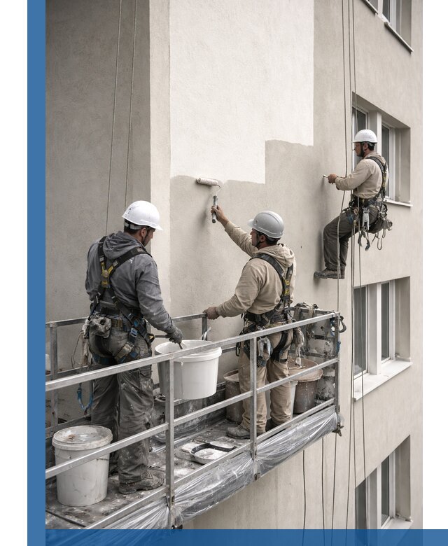 Покраска оштукатуренного фасада в Северске под ключ с гарантией