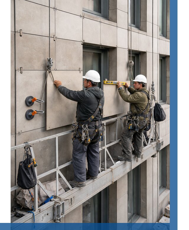 Монтаж керамогранита на фасад в Северске от 2599 р. | ВЫСОТНИК-Свк