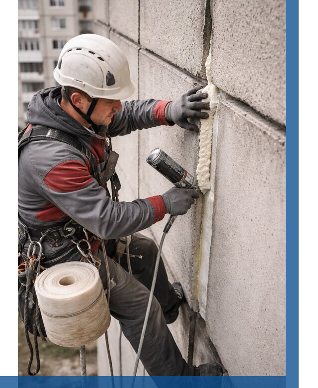 Утепление межпанельных швов в Северске от 728 р. | ВЫСОТНИК-Свк