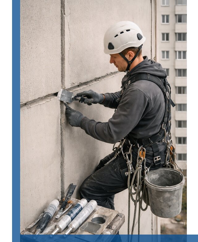 Ремонт межпанельных швов в Северске герметизация и восстановление