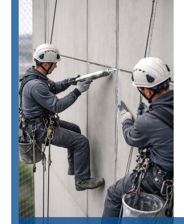 Первичная герметизация швов фасадов и кровель в Северске