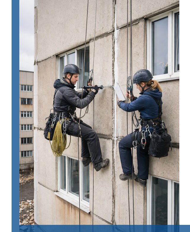 Герметизация межпанельных швов тёплым швом в Северске