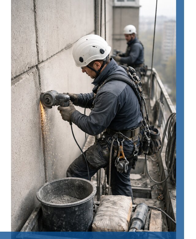 Штробление межпанельных швов в Северске от 1247 р. | ВЫСОТНИК-Свк