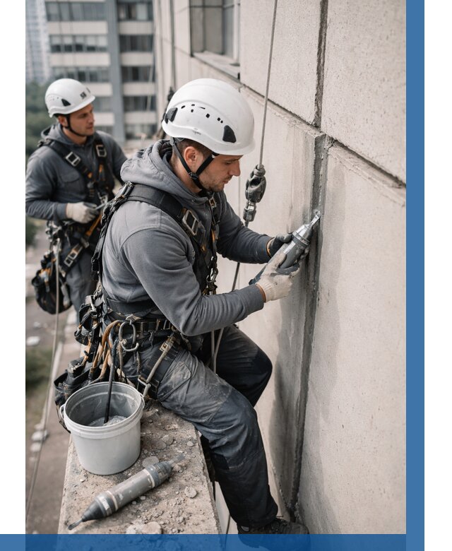Ремонт деформационных швов здания в Северске от 1040 р. | ВЫСОТНИК-Свк