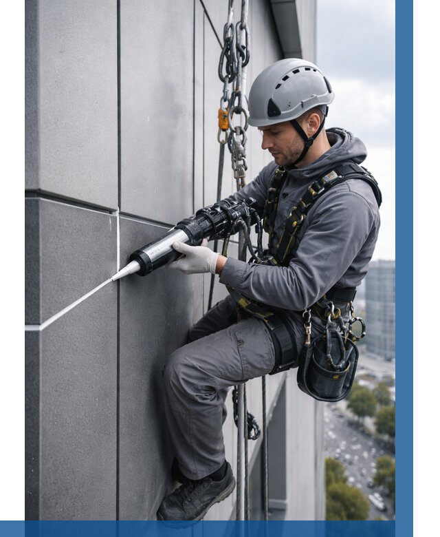 Герметизация стыков фасадных панелей в Северске от 6757 р.| ВЫСОТНИК-Свк