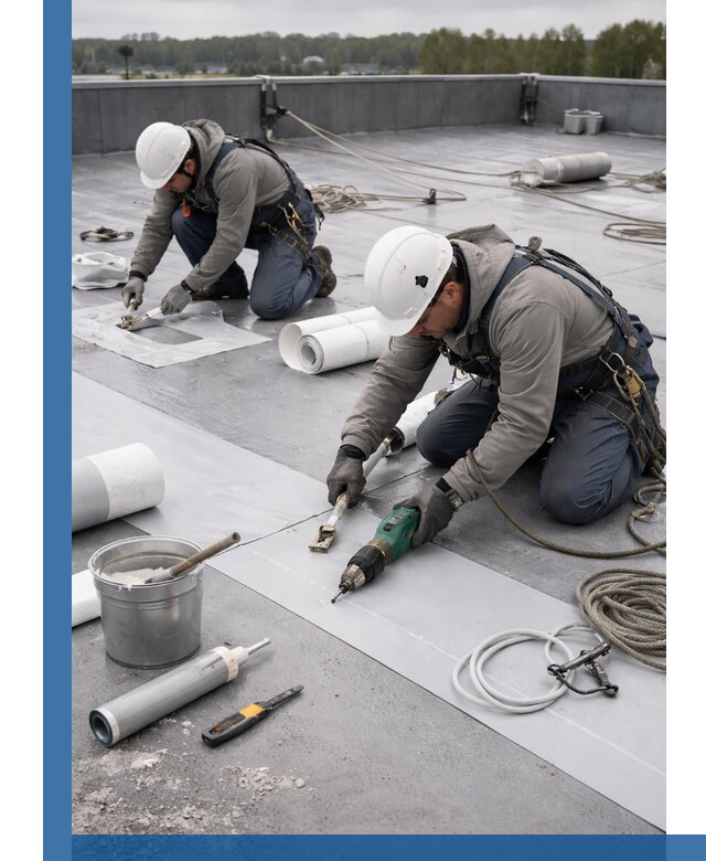 Ремонт мембранной кровли в Северске качественно и с гарантией