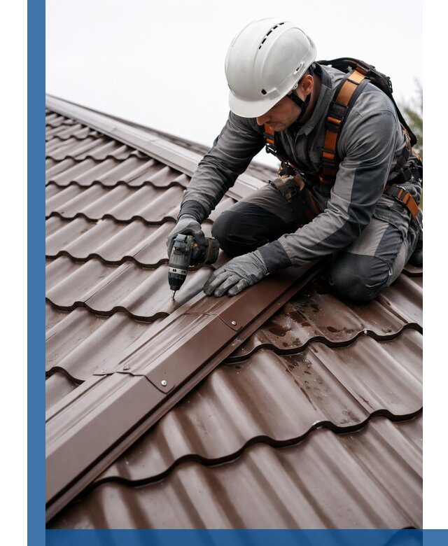 Ремонт металлочерепицы на крыше в Северске профессионально