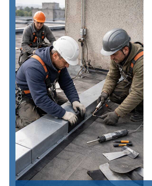 Ремонт кровельных примыканий в Северске профессионально