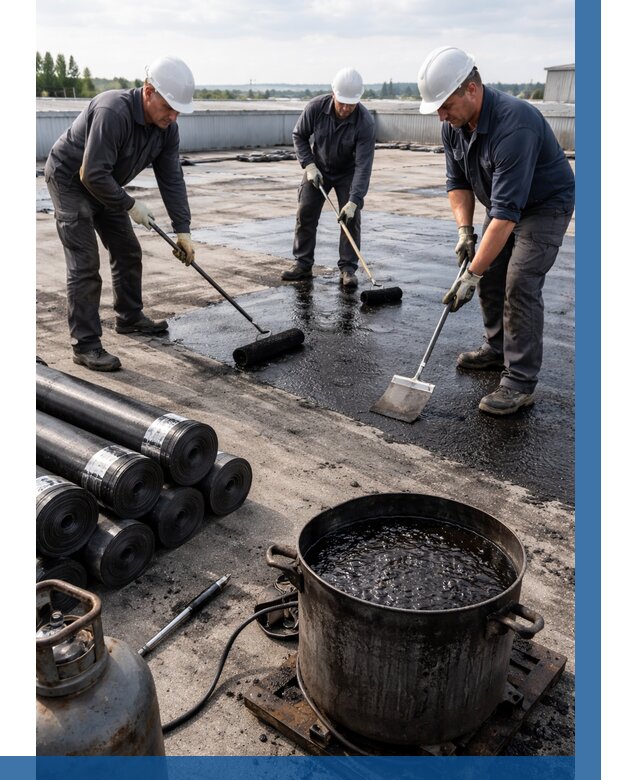 Гидроизоляция кровли мастикой в Северске от 624 р. | ВЫСОТНИК-Свк