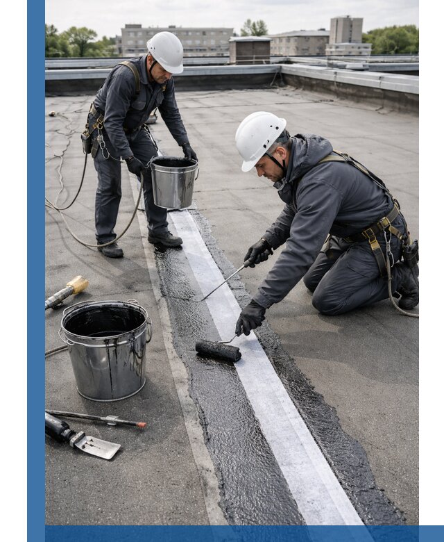 Гидроизоляция кровли мастикой в Северске надежная защита