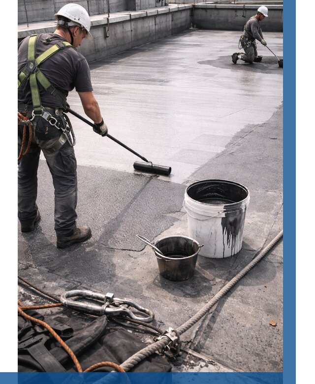 Гидроизоляция кровли жидкой резиной в Северске от 520 р. | ВЫСОТНИК-Свк