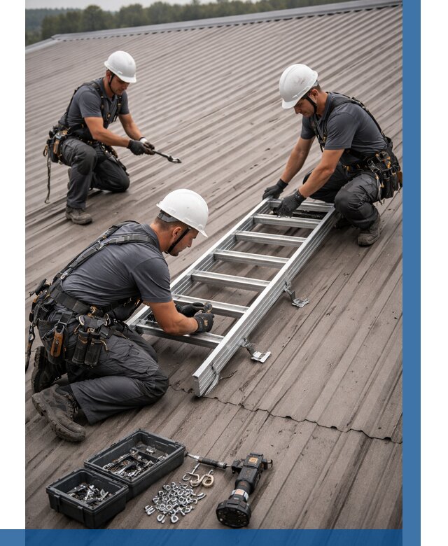 Монтаж кровельной лестницы в Северске от 4678 р. | ВЫСОТНИК-Свк