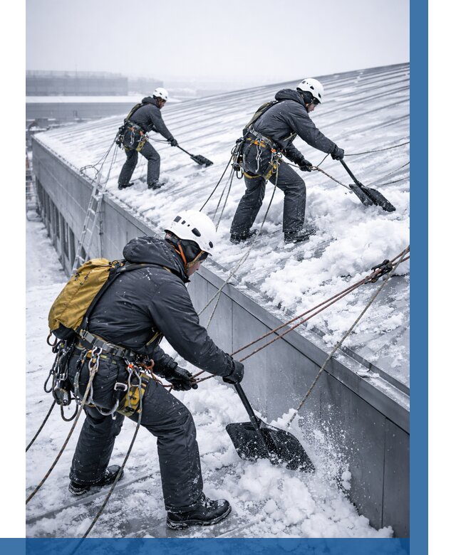 Очистка навесов от снега в Северске от 4678 р. | ВЫСОТНИК-Свк