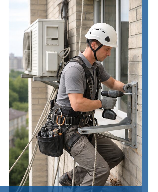 Установка кронштейнов кондиционера в Северске от 3638 р. | ВЫСОТНИК-Свк