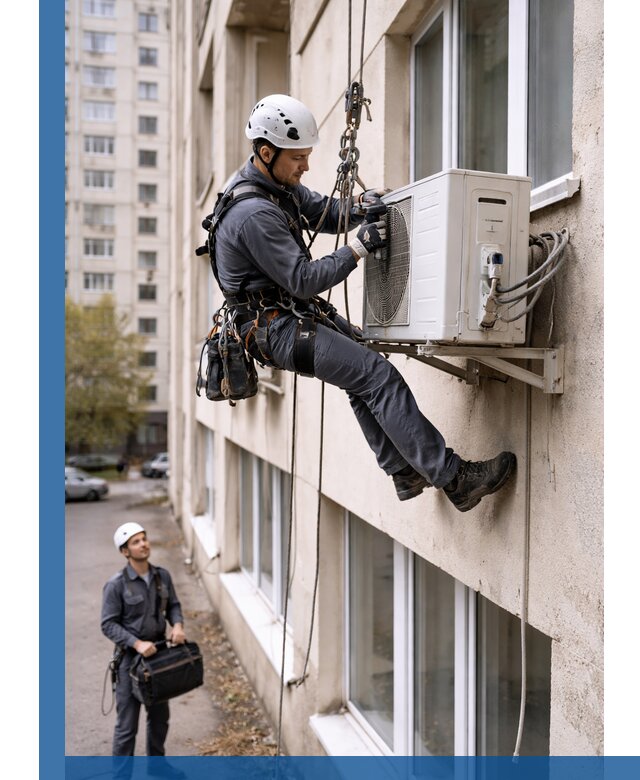 Демонтаж внешнего блока кондиционера в Северске профессионально