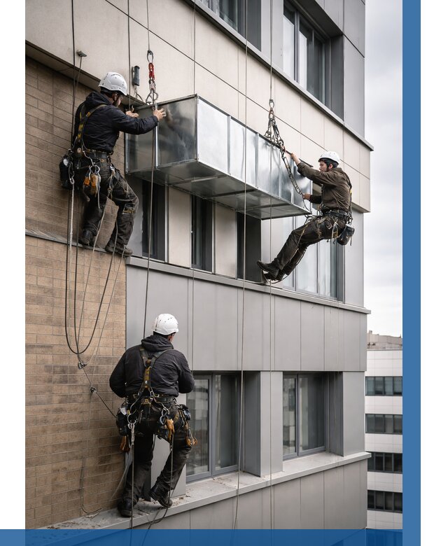 Монтаж воздуховодов на фасаде в Северске от 1559 р. | ВЫСОТНИК-Свк