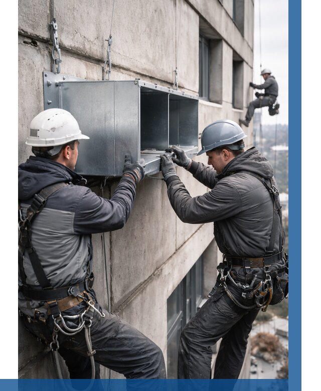 Монтаж вентиляционных коробов в Северске от 3119 р. | ВЫСОТНИК-Свк