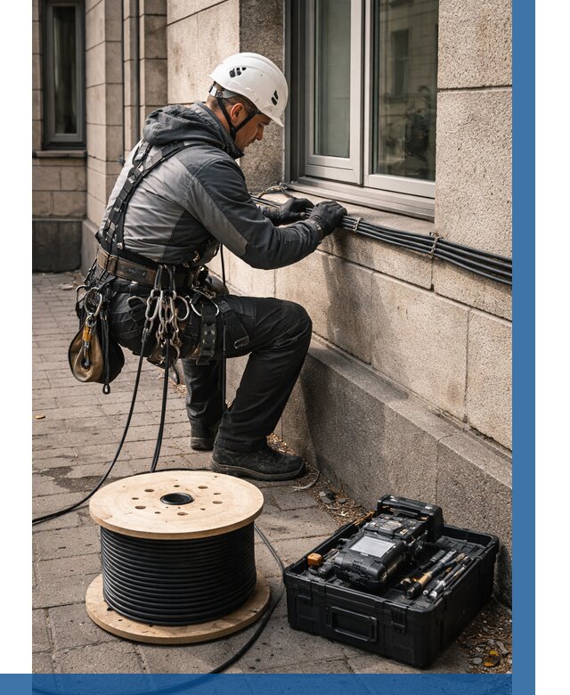 Прокладка оптоволоконного кабеля в Северске от 832 р. | ВЫСОТНИК-Свк