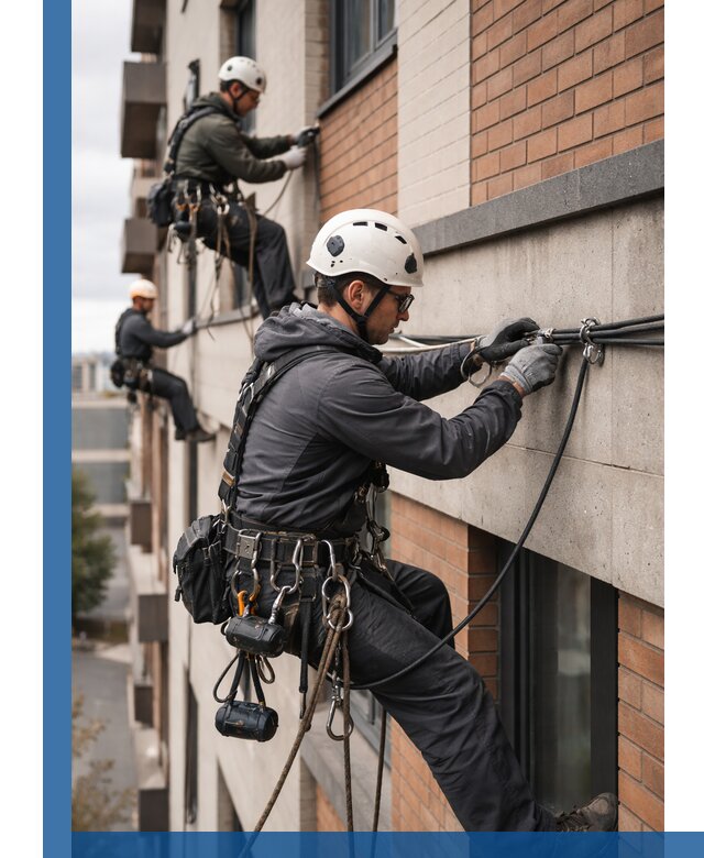 Крепление кабеля на фасаде монтаж и крепеж в Северске