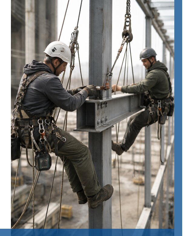 Монтаж металлоконструкций на высоте в Северске от 3638 р. | ВЫСОТНИК-Свк