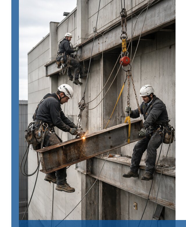 Демонтаж металлоконструкций на высоте в Северске под ключ