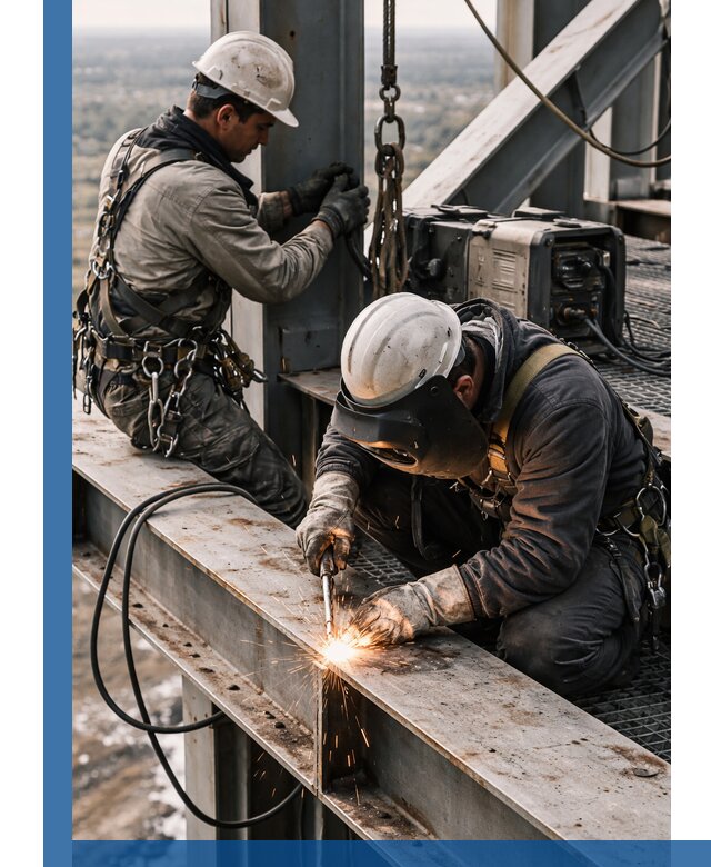 Высотные сварочные работы в Северске для промышленных объектов