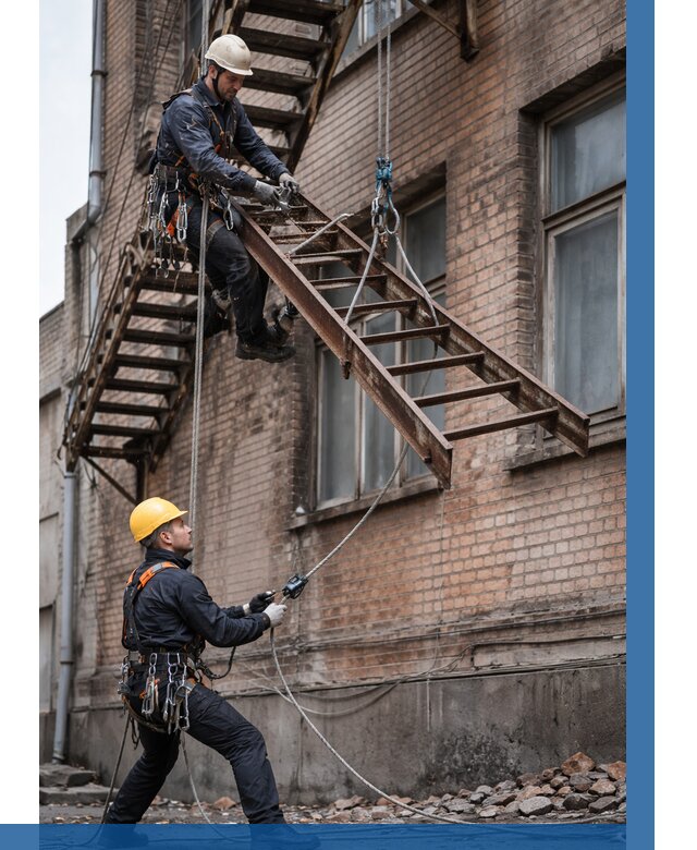 Демонтаж пожарной лестницы в Северске от 12474 р. | ВЫСОТНИК-Свк