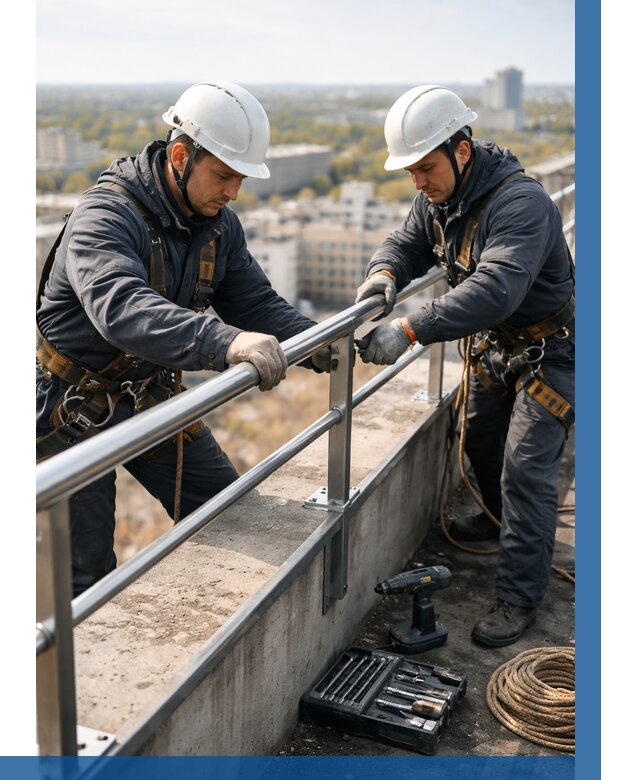 Монтаж перил на высоте в Северске от 2599 р. | ВЫСОТНИК-Свк