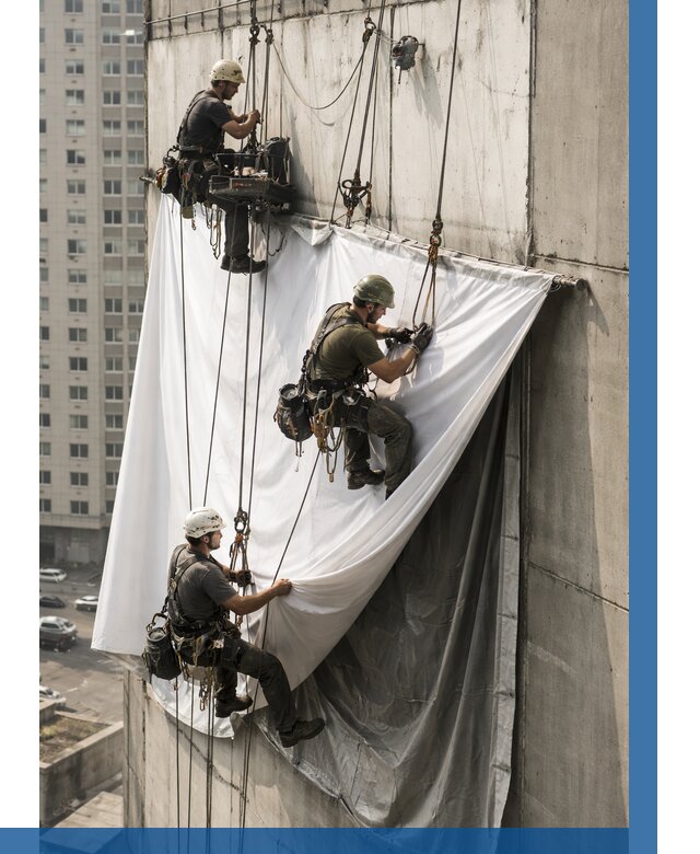 Замена баннерного полотна в Северске от 6757 р. | ВЫСОТНИК-Свк—заказать