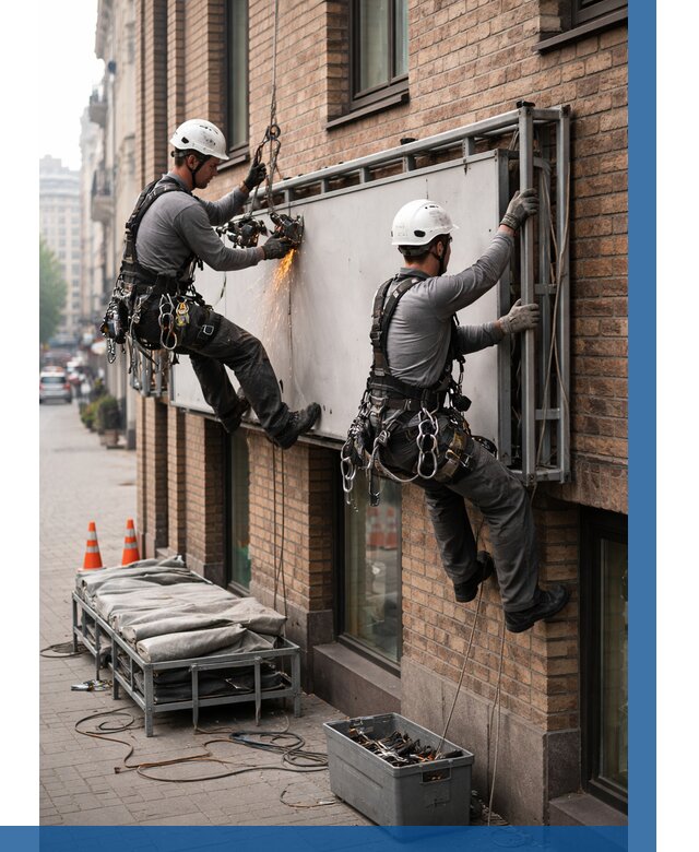 Демонтаж рекламной вывески в Северске от 6757 р. | ВЫСОТНИК-Свк