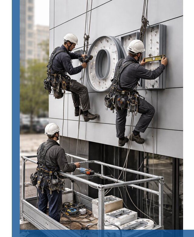 Профессиональный монтаж световых букв в Северске под ключ
