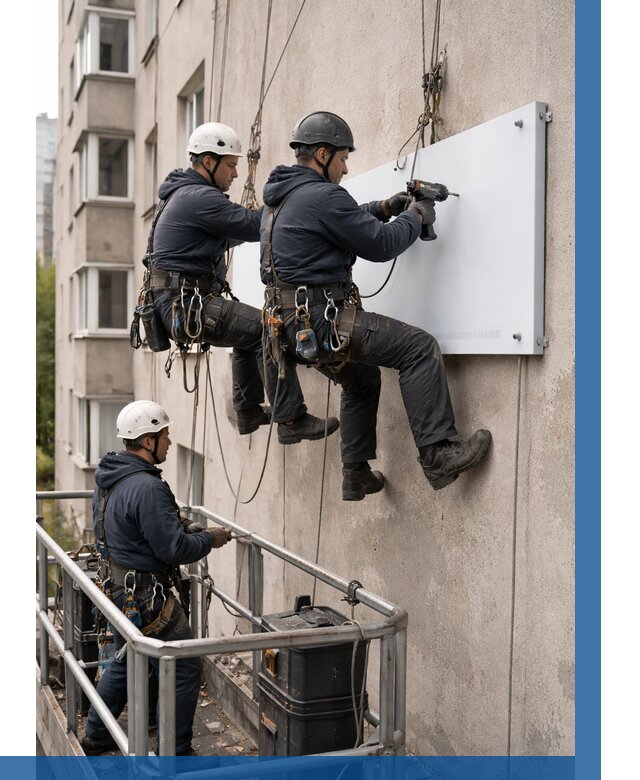 Монтаж табличек и указателей в Северске от 3638 р. | ВЫСОТНИК-Свк