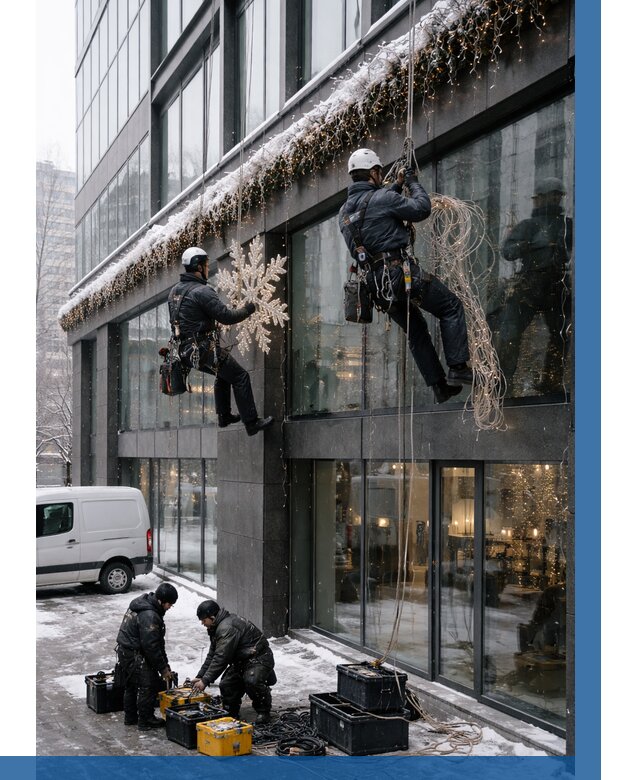 Демонтаж новогоднего оформления в Северске от 5717 р. | ВЫСОТНИК-Свк