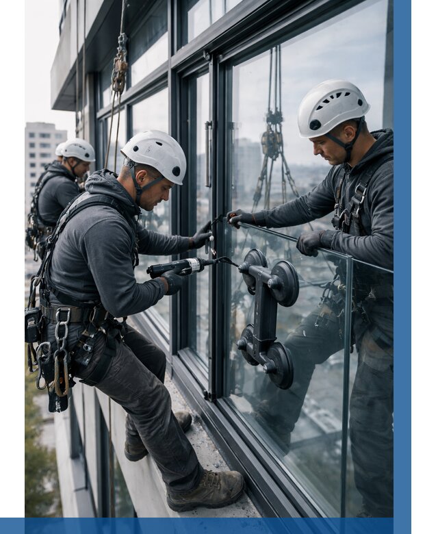 Витражное остекление зданий в Северске от 3638 р. | ВЫСОТНИК-Свк