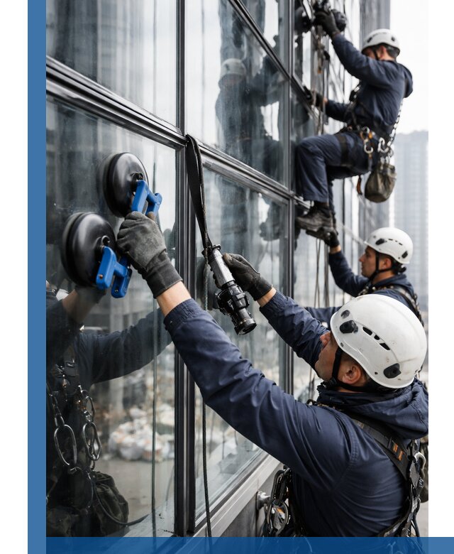 Радиусное остекление фасадов под ключ в Северске с гарантиями