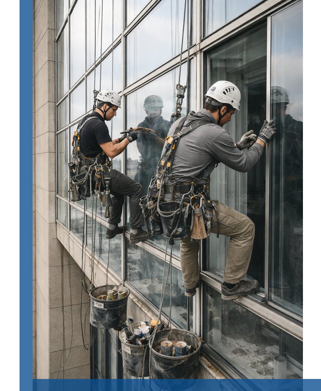 Ремонт витражных конструкций и фасадного остекления в Северске