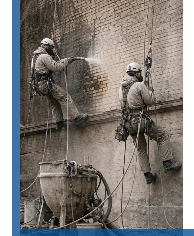 Пескоструйная очистка фасадов в Северске профессионально