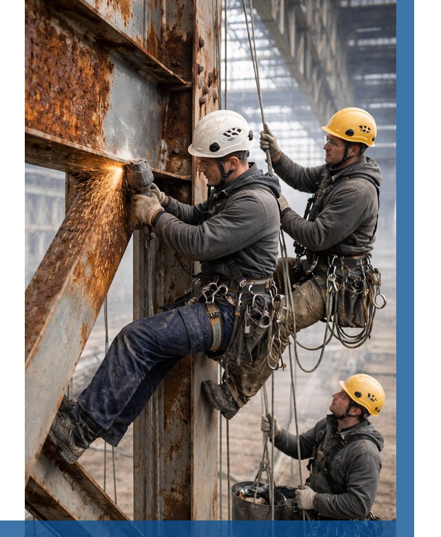 Зачистка металла от ржавчины в Северске от 364 р. | ВЫСОТНИК-Свк