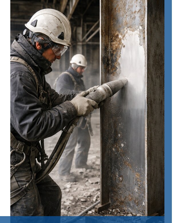 Удаление старой краски с металла в Северске от 468 р. | ВЫСОТНИК-Свк